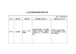 安全隐患排查整改周登记表-记录表