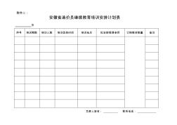 安徽省造价员继续教育培训安排计划表