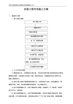 安装工程施工专项施工方案