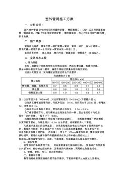 室外管网施工方案 (5)