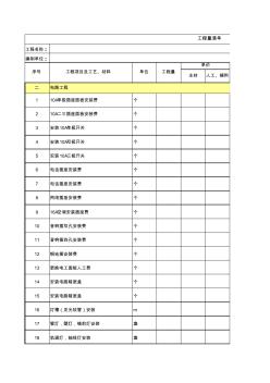 家裝施工標(biāo)準(zhǔn)價格表