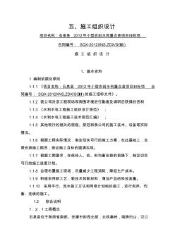 小型农田水利重点县项目施工组织设计(48页)(正式版)