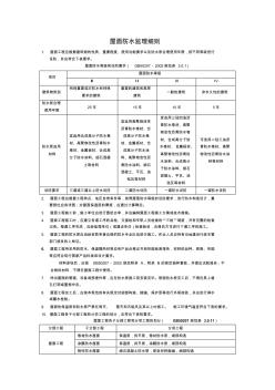 屋面防水监理细则