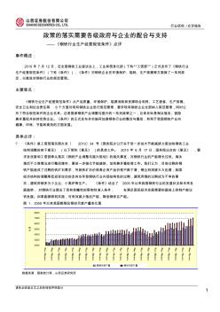 山西证券--《钢铁行业生产经营规范条件》点评-政策的落实需要各级政府与企业的配合与支持