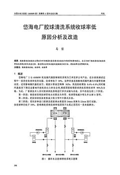 岱海電廠膠球清洗系統(tǒng)收球率低原因分析及改造 (2)