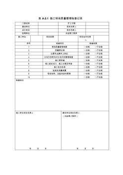 工业安装工程验收规范GB50252-2010表格