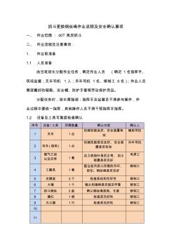 工具队抓斗更换钢丝绳工作流程-40T焦炭