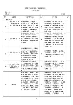 工程建设强制性标准执行情况检查评定表(施工资料部分)附表2