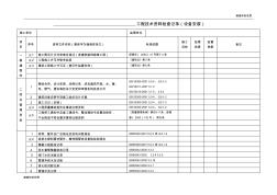 工程技术资料检查记录(设备安装)(1)