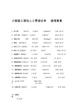 工程施工清包人工費報價單 (3)