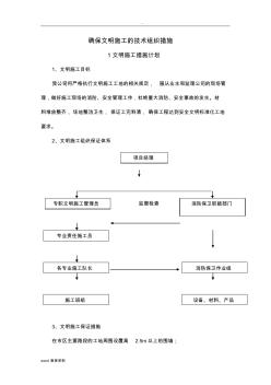 工程施工过程中的文明措施