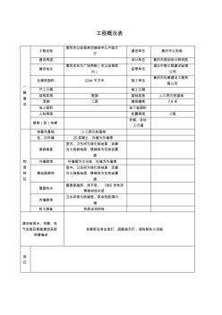 工程概况表 (5)