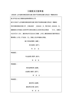 工程款支付报审表(1)