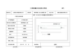 工程测量定位放线记录表