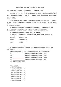 工程管理表单编号原则及样表
