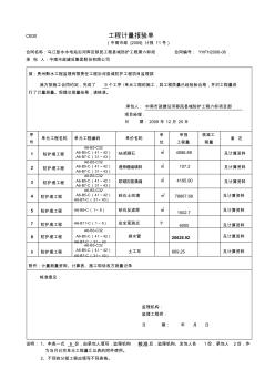 工程计量报验单 (2)