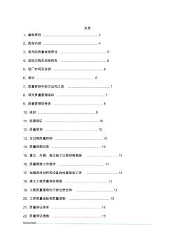 工程质量保证计划