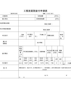 工程进度款拨付申请表1 (2)