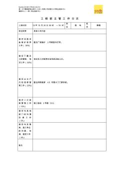 工程部主管日志——弱電