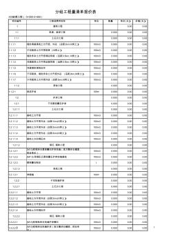 工程量清单报价表1标