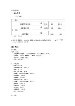 工程预算单(增减更改)