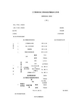 工藝管道安裝工程檢驗批質(zhì)量驗收記錄表 (2)