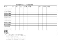 市医院楼顶卫生巡查清理记录表