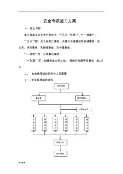 市政安全專項(xiàng)施工方案