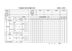 市政工程实测实量评定表(新规范)