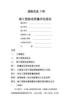市政預(yù)驗(yàn)收?qǐng)?bào)告 (2)