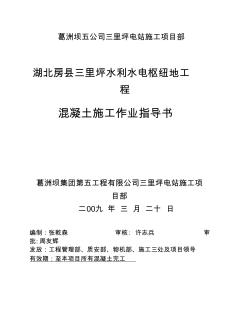 常態混凝土施工作業指導書 (3)
