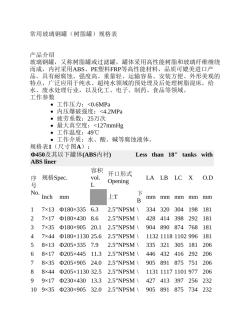 常用玻璃鋼罐樹脂罐規(guī)格表(20200929112503)