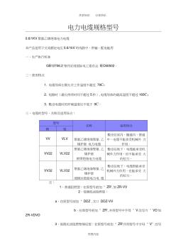 常用電力電纜規(guī)格型號 (3)