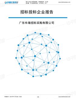 广东华海招标采购有限公司-招投标数据分析报告
