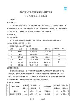 廊坊污水處理廠土方開挖及支護(hù)工程