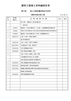 建筑工程竣工资料编制(水电目录)广东-佛山