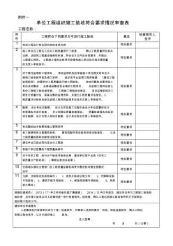 建筑工程竣工驗(yàn)收表格