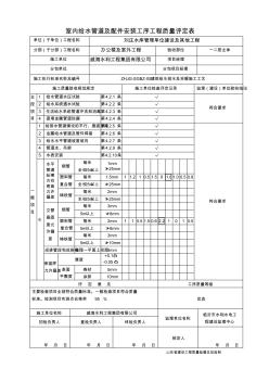 建筑施工-魯SN室內(nèi)給水管道及配件安裝工程檢驗批質(zhì)量驗收記錄表