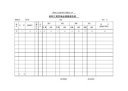 建筑施工工地年终盘点表样