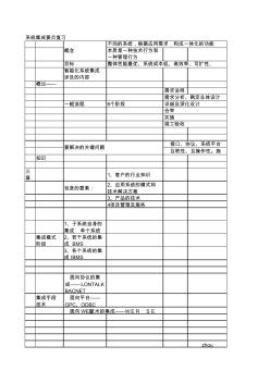 建筑智能化系統(tǒng)集成技術(shù)考點(diǎn)(電子筆記)