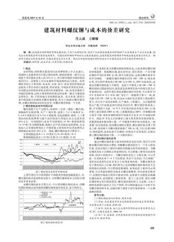 建筑材料螺紋鋼與成本的價差研究