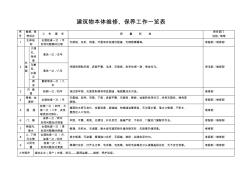 建筑物保养维修计划