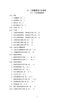 建設(shè)工程工程量清單計(jì)價(jià)規(guī)范GB50500-2008(表格)