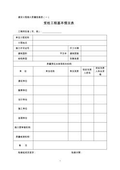 建设工程施工质量检查表1 (2)