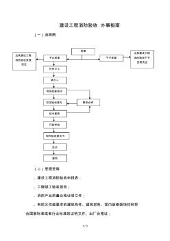建設工程消防驗收辦事指南