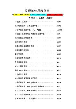 建設工程監理單位全套用表_四川建龍軟件表格
