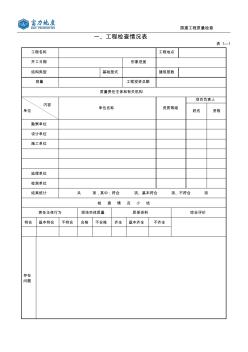 建设工程质量检查表(1)