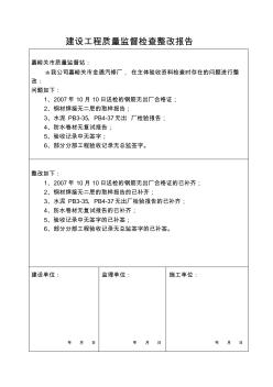 建設工程質量監督檢查整改報告(61頁)(優質版)