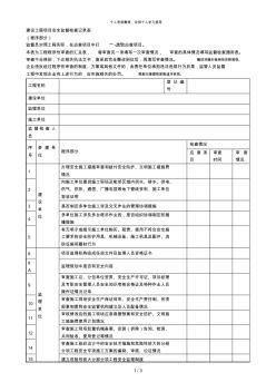 建设工程项目安全监督检查记录表[001]