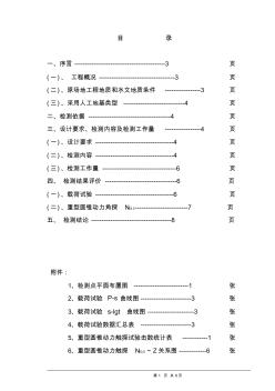 強夯地基檢測報告